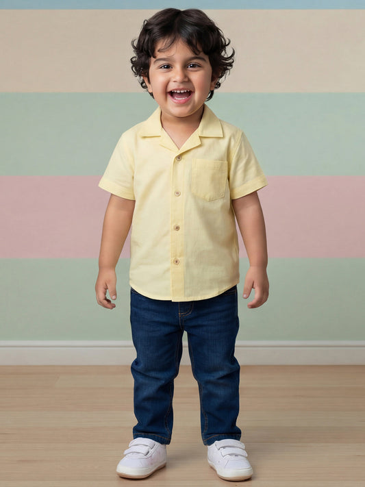 Indigo Cotton Relaxed Fit Jeans for Boys