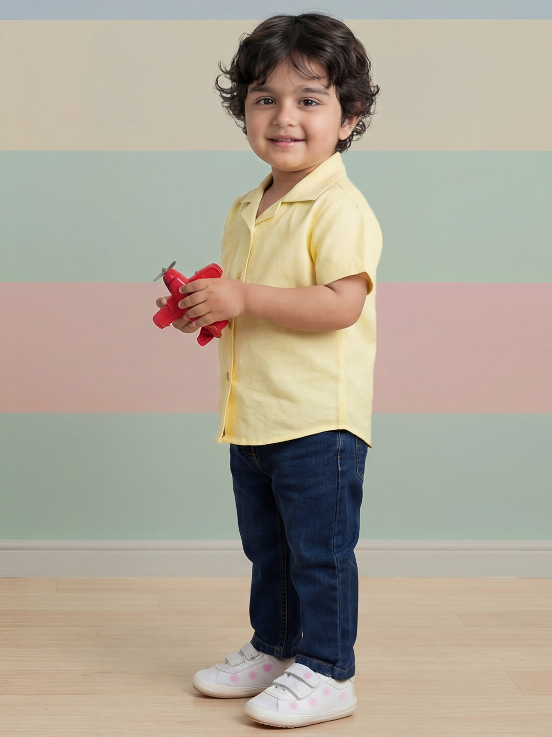 Indigo Cotton Relaxed Fit Jeans for Boys