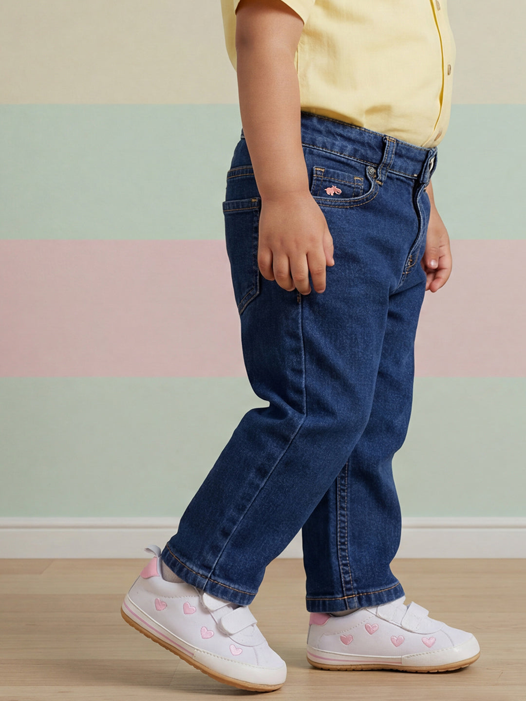 Indigo Cotton Relaxed Fit Jeans for Boys