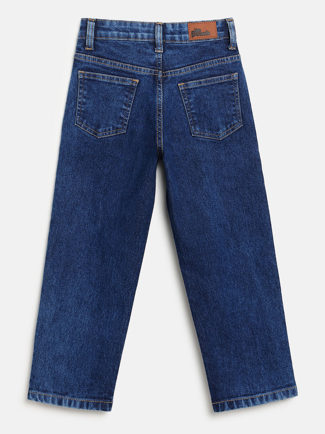 Indigo Cotton Relaxed Fit Jeans for Boys