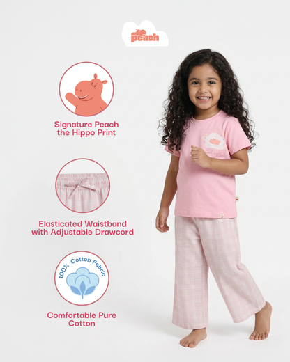 Slumber Party Nightsuit for Girls (Pink)