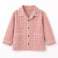 Peach Check Cotton Night Suit | Soft Full Sleeve Sleepwear Set