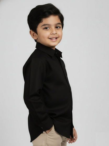 The Classic Formal Shirt for Boys (Black)