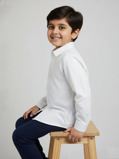 The Classic Formal Shirt for Boys (White)