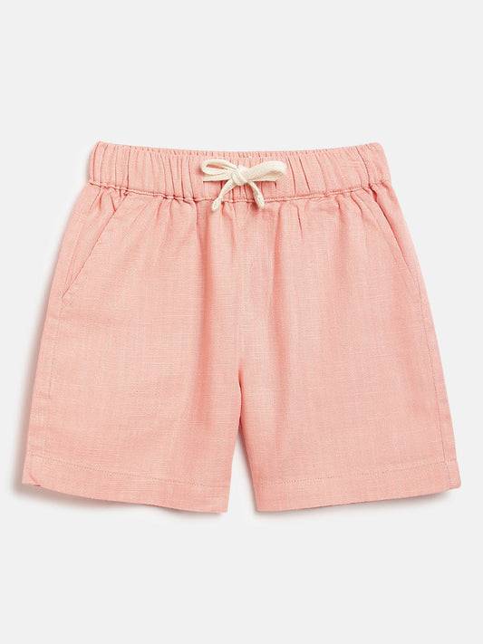 Summer Vibes Shorts for Boys in Pink