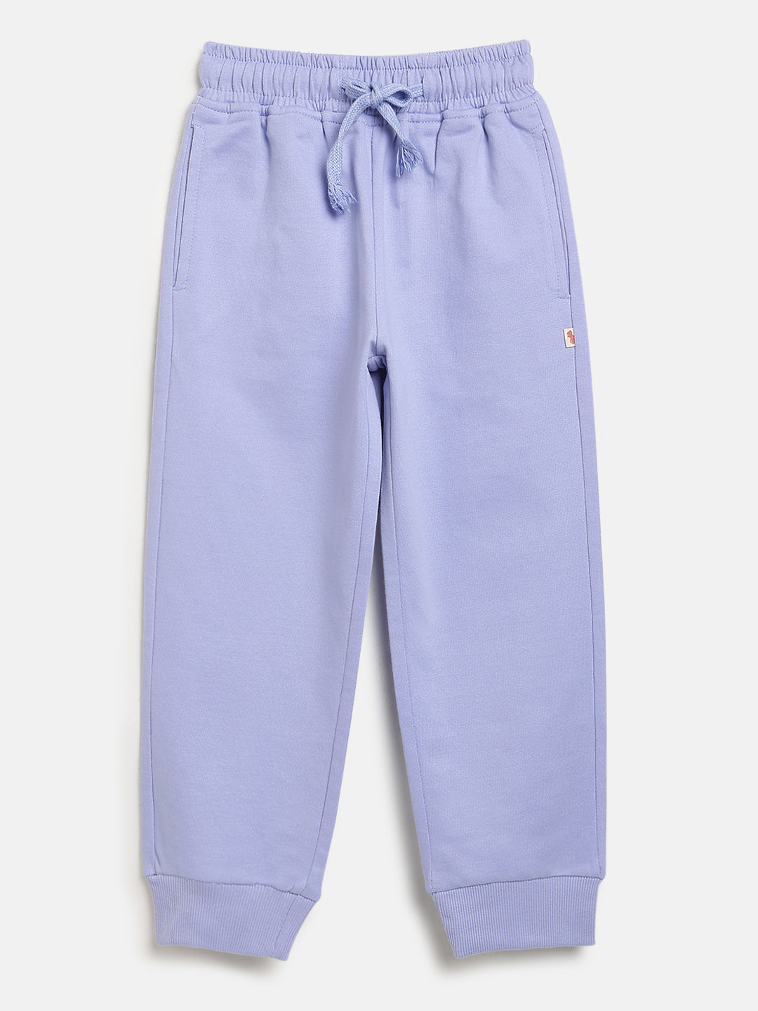 Blue Pop Cotton Joggers for Boys