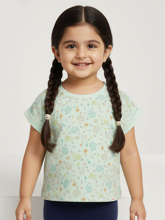 Easy Breezy Pure Cotton Comfort T-shirt in Green