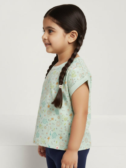 Easy Breezy Pure Cotton Comfort T-shirt in Green