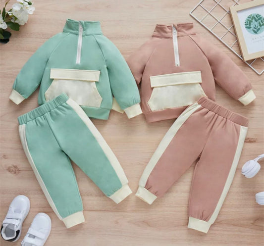 Unisex Kids' Tracksuit – Brown