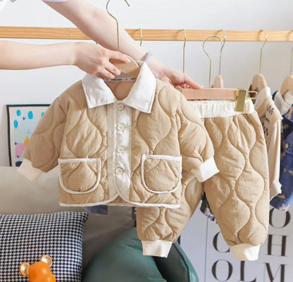 Baby Boy Burberry Print Track Suit White Baby Clothing for kids