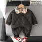 Baby Boy Burberry Print Track Suit White Baby Clothing for kids