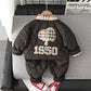 Baby Boy Burberry Print Track Suit White Baby Clothing for kids