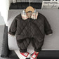 Baby Boy Burberry Print Track Suit White Baby Clothing for kids