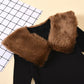 Baby Girl Trendy Top & Skirt Set With Detachable Fur Black Sets for kids
