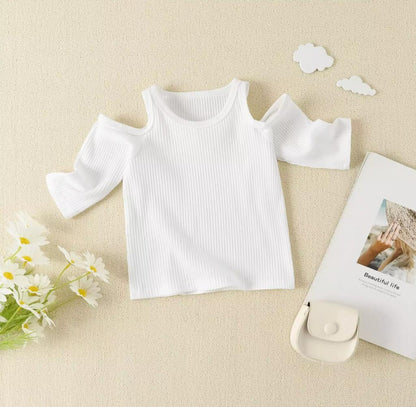 Baby Girl Top With Jeans Set White Sets for kids