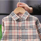 Baby Boy Burberry Print Shirt Pants & Sweater Set