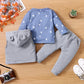 Baby Boy Trendy Fox Print Set With Hoodie & Pants