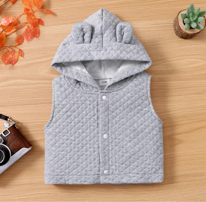 Baby Boy Trendy Fox Print Set With Hoodie & Pants Blue Sets for kids