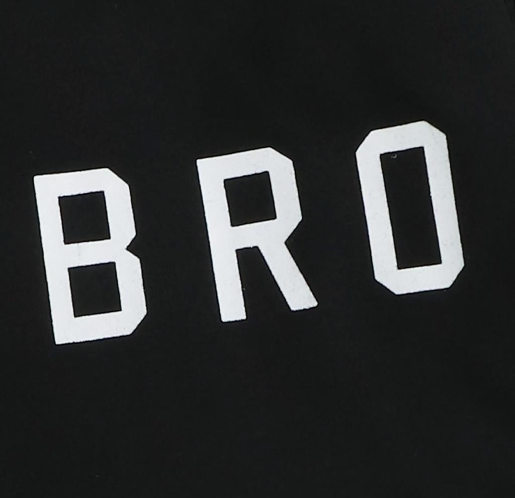 Baby Boy “Bro” Captioned T-Shirt With Pants Set