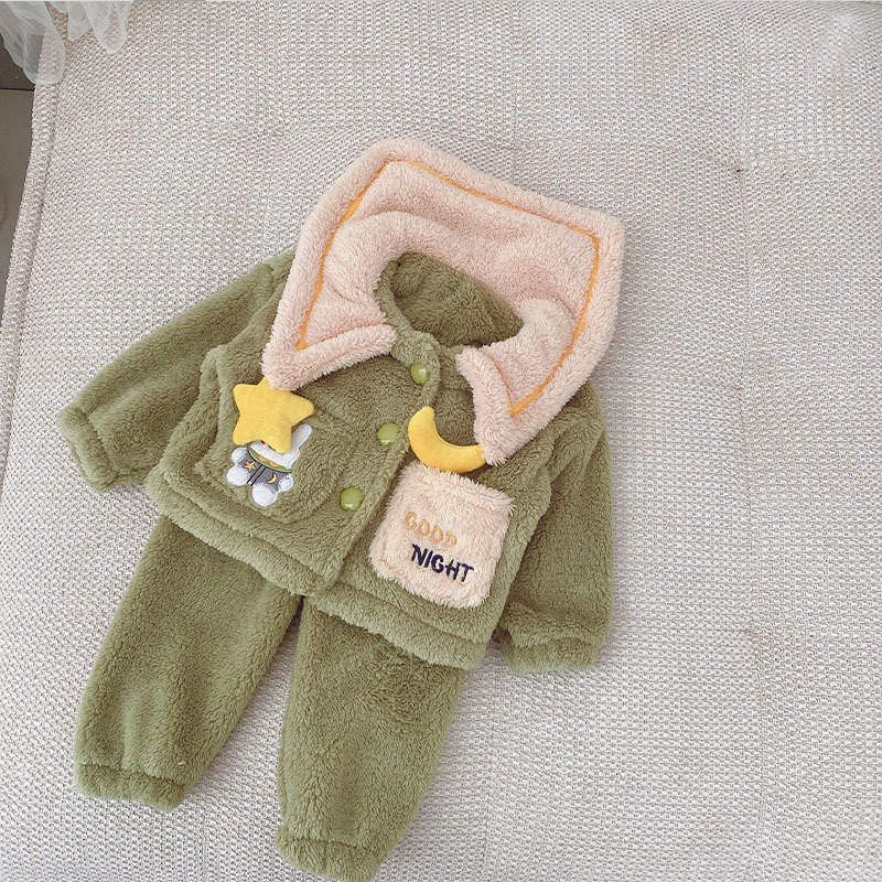 Baby Girl Full Fleece Night Suit Set