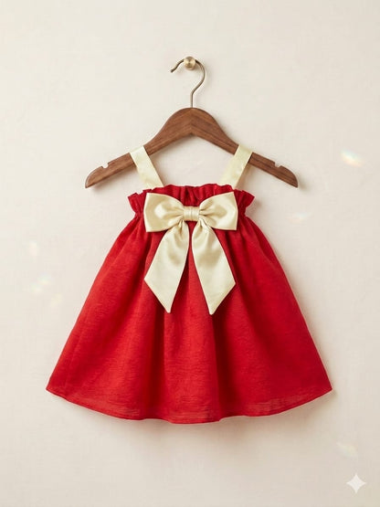 Crimson Red (with creamy ivory straps)