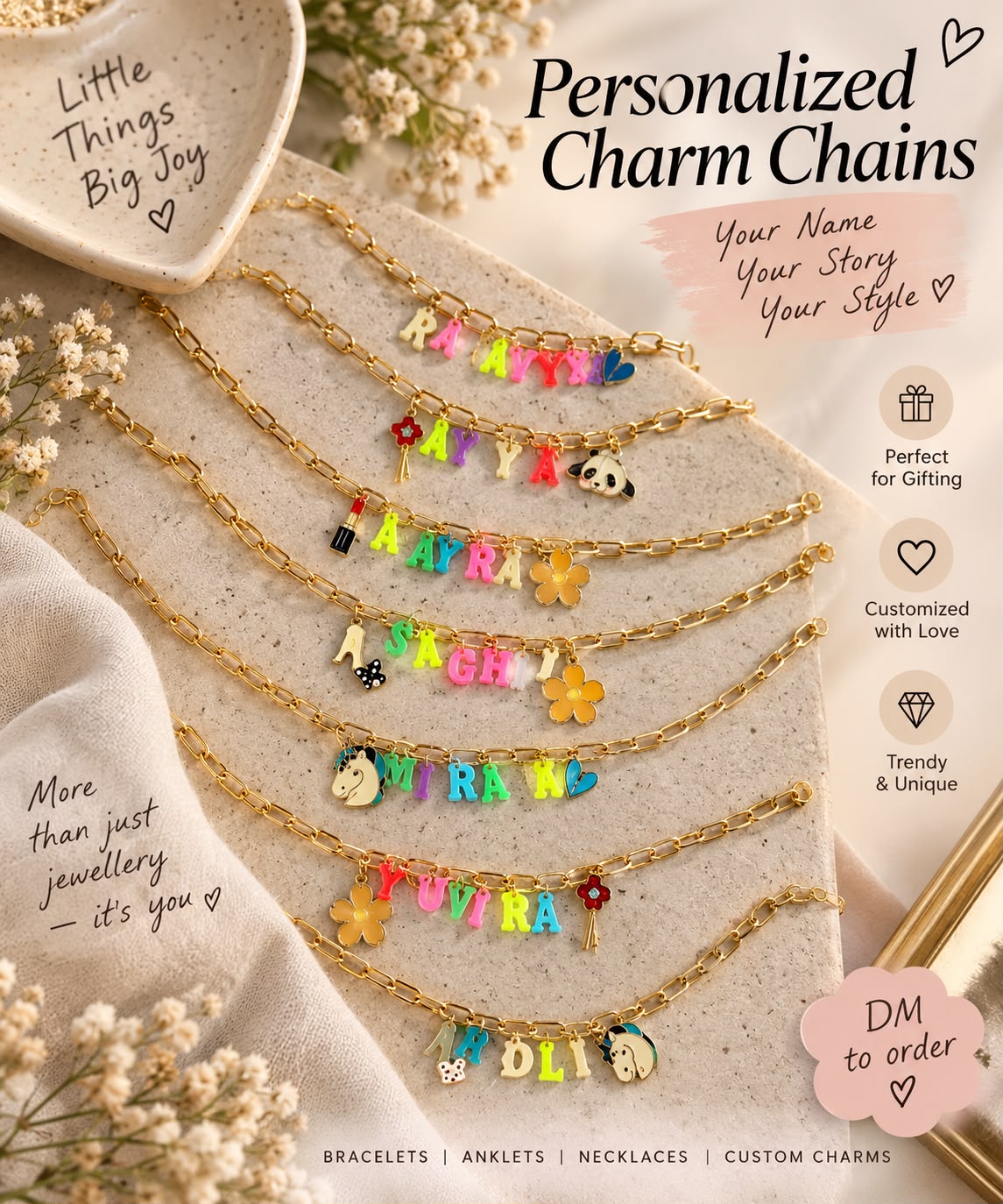 Customised Charms Necklace
