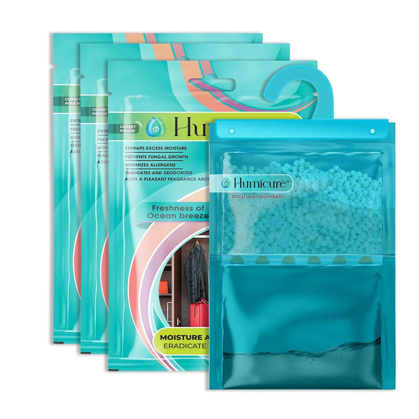 Humicure Moisture Absorber Hanging Bags - 400g / 1L Classic 9