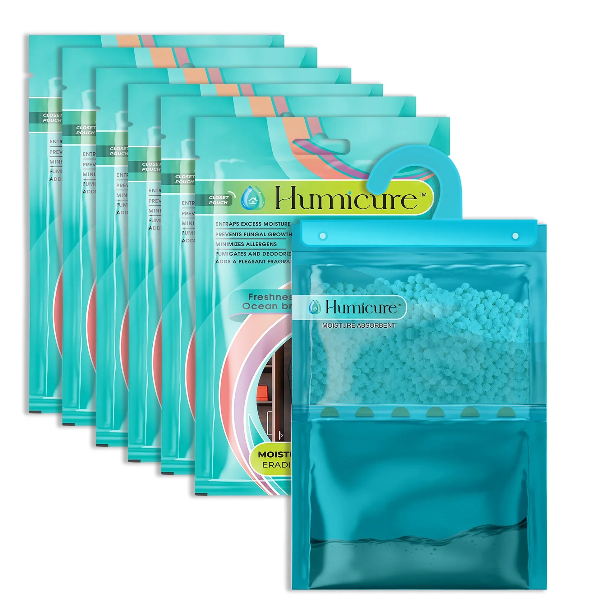 Humicure Moisture Absorber Hanging Bags - 400g / 1L Fragrance Combo 12