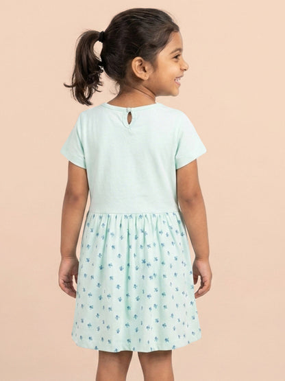 Fruity Fun Super Soft Dress for Girls (Blue)