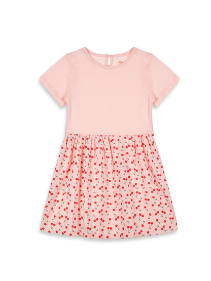 Fruity Fun Super Soft Dress for Girls (Pink)