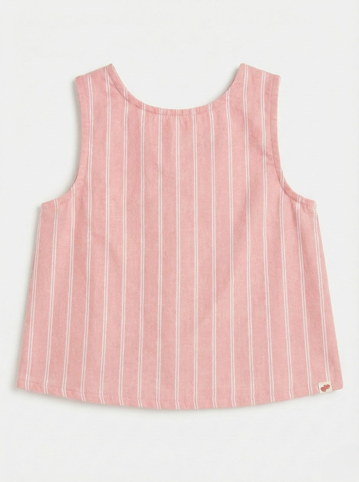 Pink Cross Back Sleeveless Top for Girls