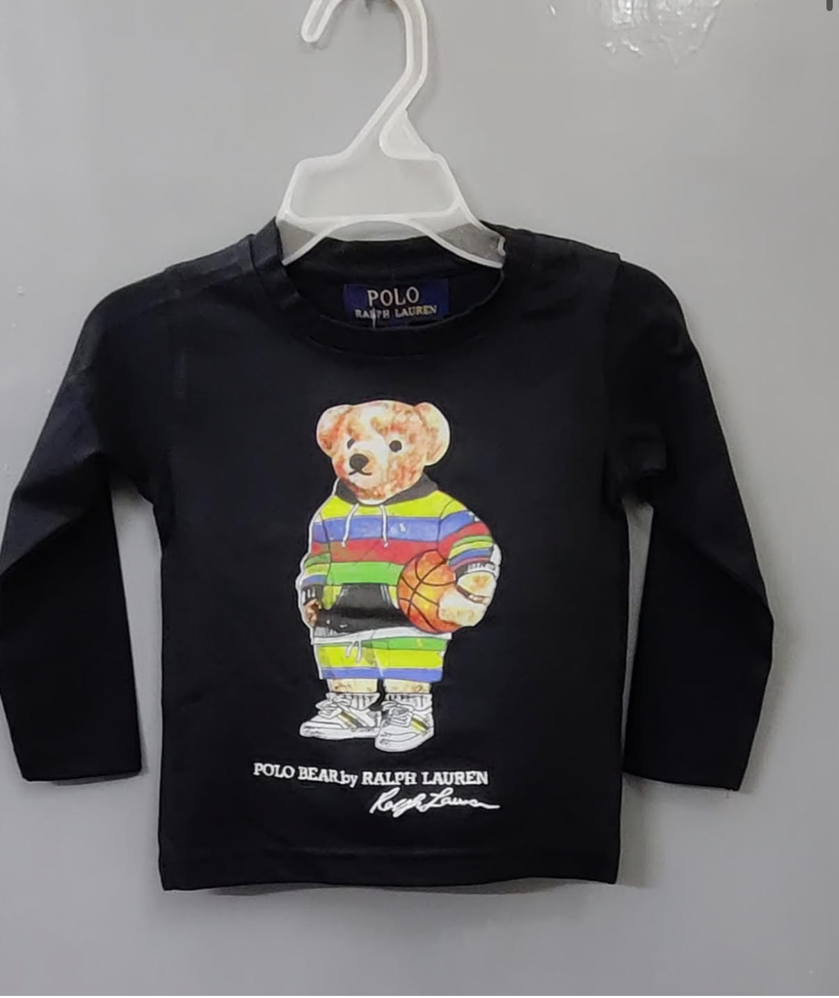 Ralph Teddy Unisex Full Sleeves Peach T-Shirts & Shirts for kids
