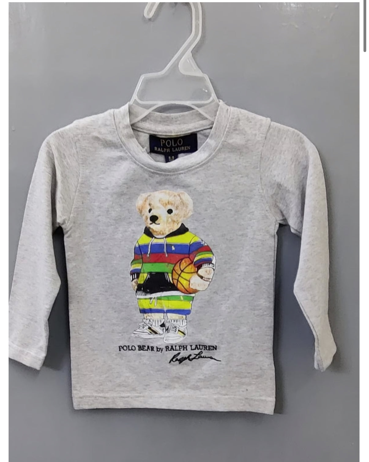 Ralph Teddy Unisex Full Sleeves Orange T-Shirts & Shirts for kids