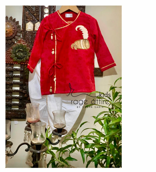 Dhak Dhwani Dhoti Kurta Set for Boys