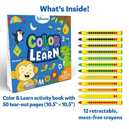 Colour and Learn - Letters, phonics, numbers, shapes & emotions