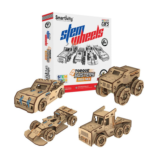 Smartivity STEM WHEELS TORQUE BUSTERS STEM Toy for Kids 6+