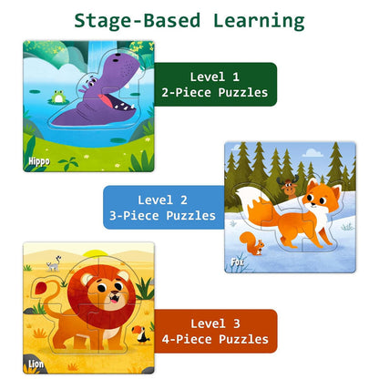 Jungle Animals Puzzle Set