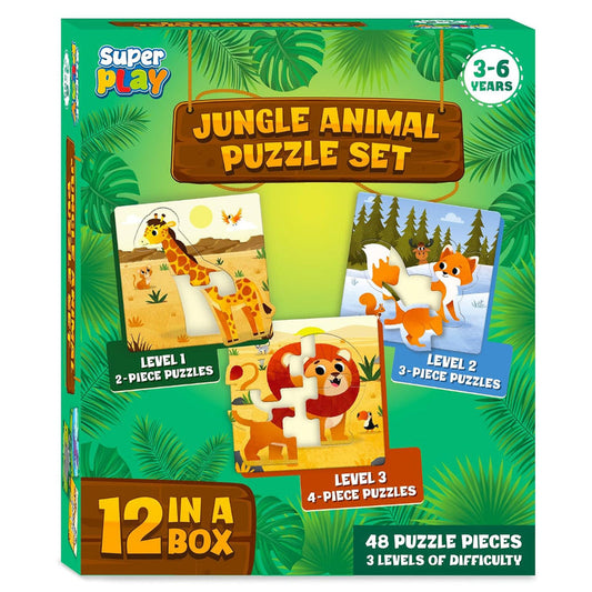 Jungle Animals Puzzle Set