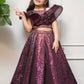 Sequin Top With Lehenga