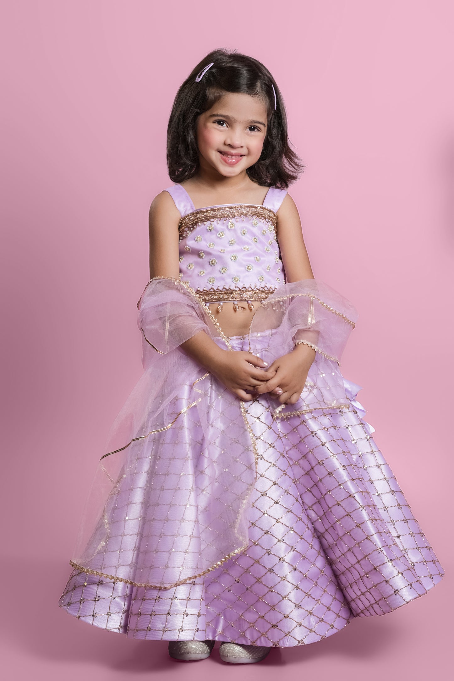 Organza Embellished Lehenga