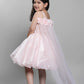 Tissue Dress With A Trail At The Back