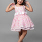 Floral Printed Dress Embellished With Flower Belt