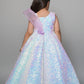 Sequin Gown With Handmade Flowers