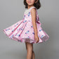 Glaze Cotton Dress With Beads Hand Embroidered Collar
