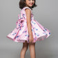 Glaze Cotton Dress With Beads Hand Embroidered Collar