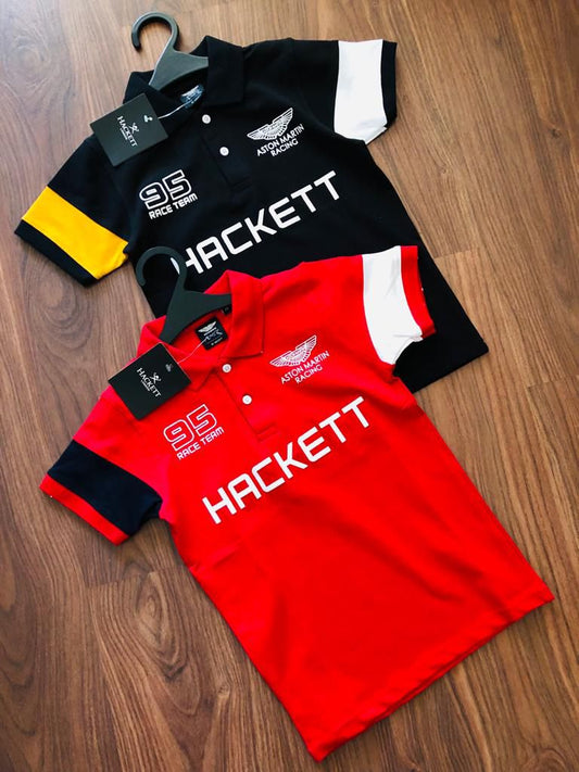 Hackett Collar Tshirts Black T-Shirts & Shirts for kids