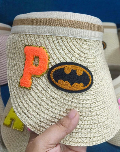 Personalised Visor Caps With Initial And Charm