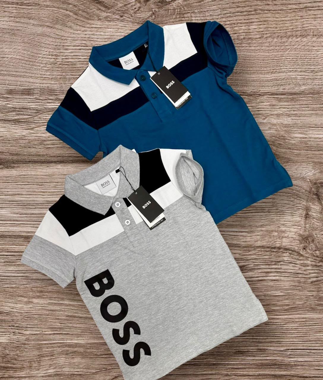 BOSS BOYS COLLAR TSHIRT