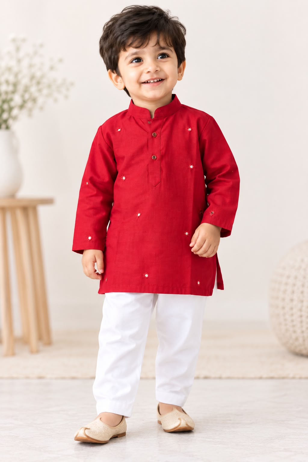 Boys Cotton Kurta, Pyjama Set