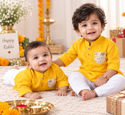 Boys Cotton Kurta, Pyjama Set